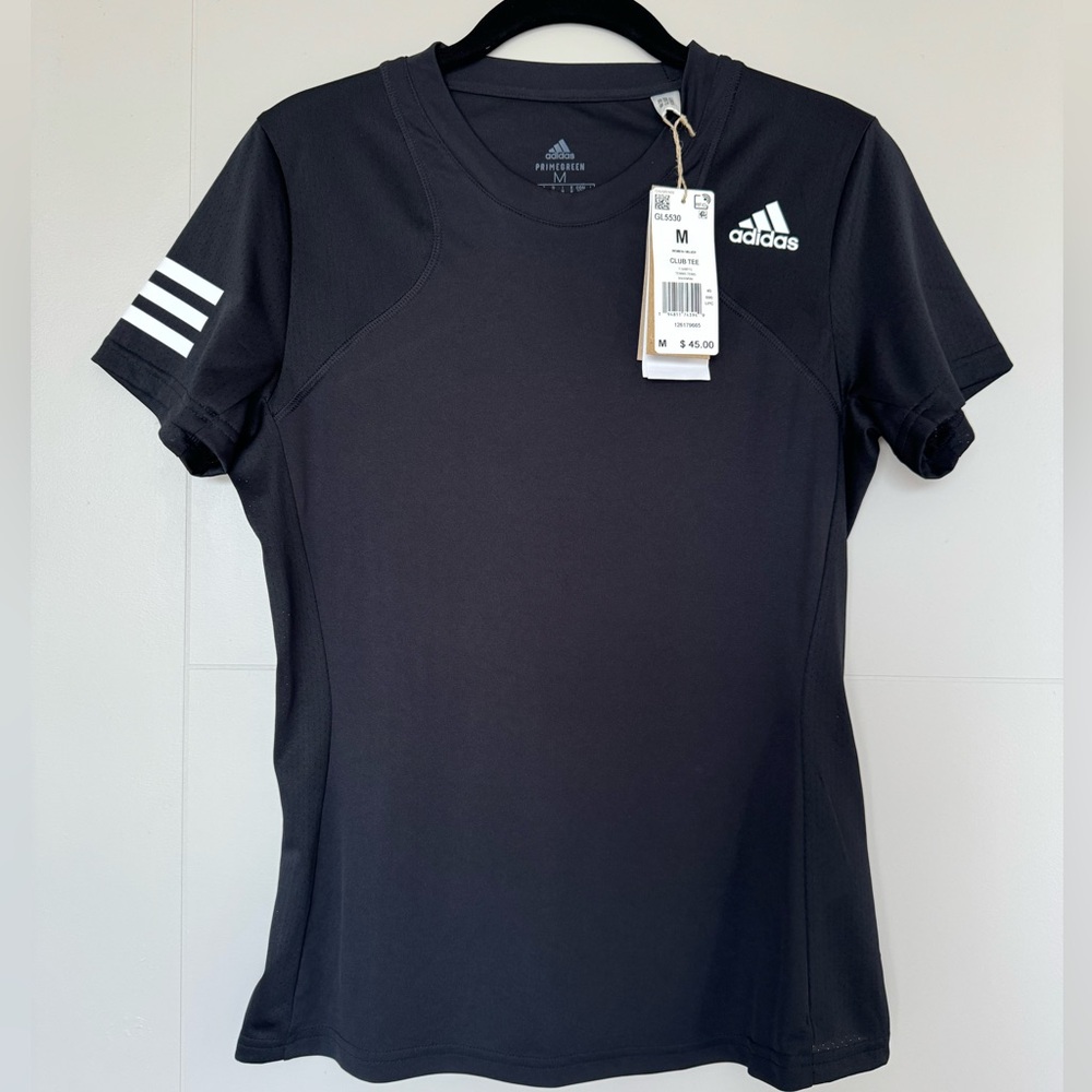 Adidas Women’s PRIMEGREEN Aeroready Club Tee - Tennis - Size Medium - Black
